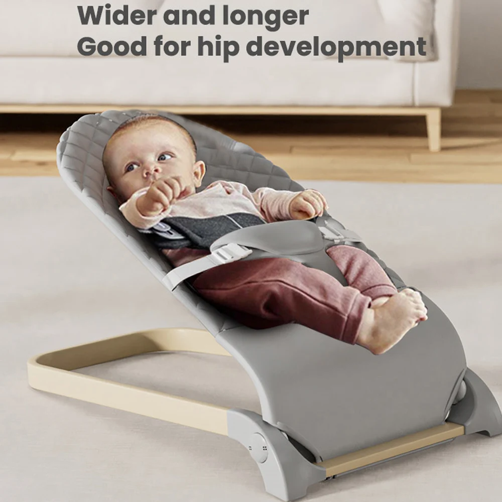 Bouncer para bebês, assento portátil para bebês, assento bouncer para bebês com múltiplas posições ajustáveis, cabe em recém-nascidos para crianças pequenas