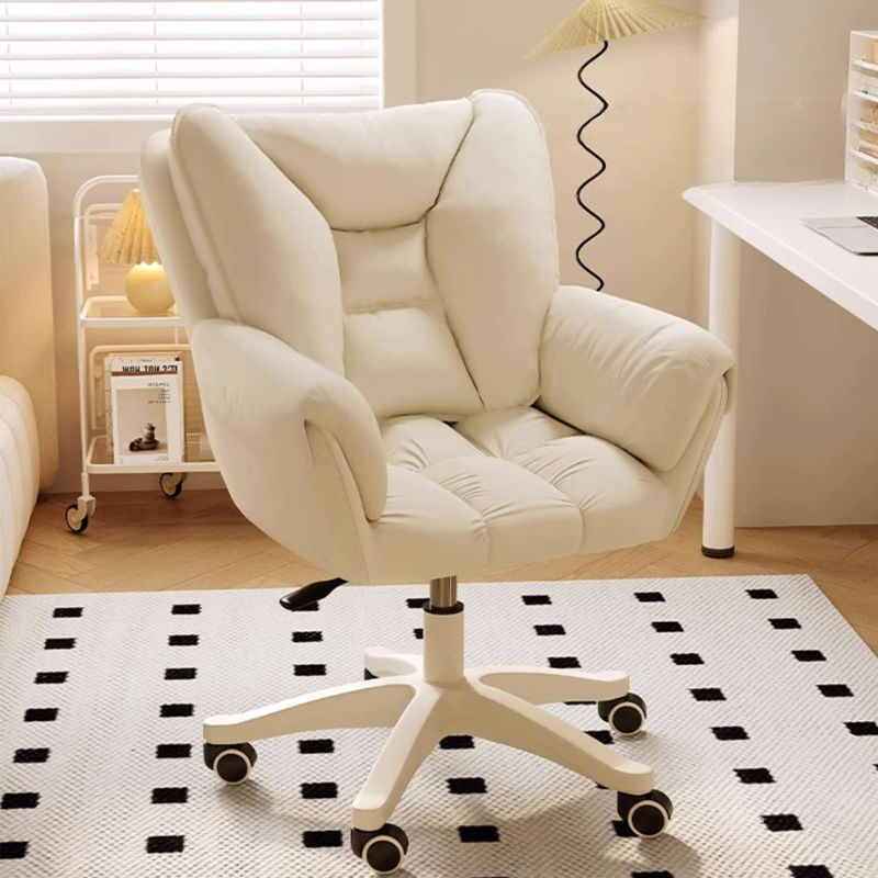 Компьютерное кресло для дома, удобный сидячий стул для девушек, для спальни, для макияжа, с подъемом спинки, игровое вращающееся кресло, мебель