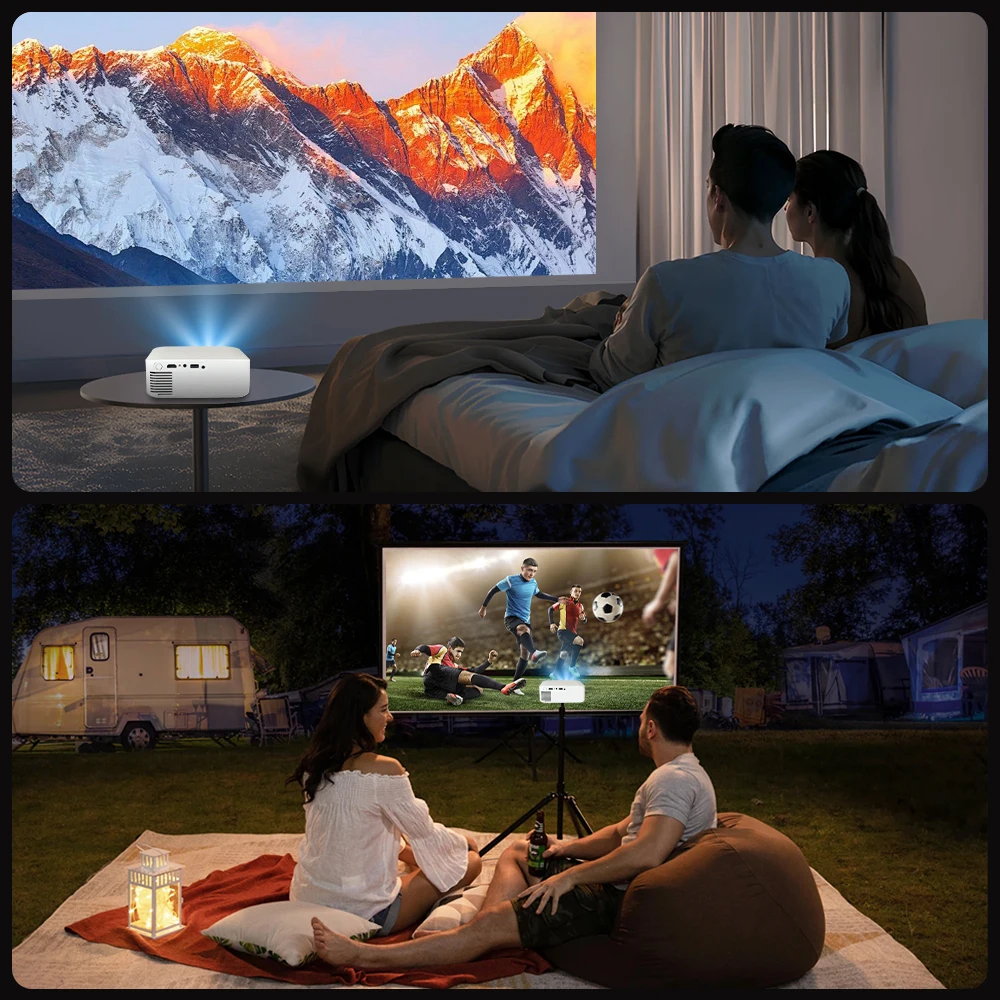 Touyinger L9 portable Projector Full HD 800 ANSI Lumens Short Throw 4K Decode Android Smart TV Video Home Theater Mini Beam