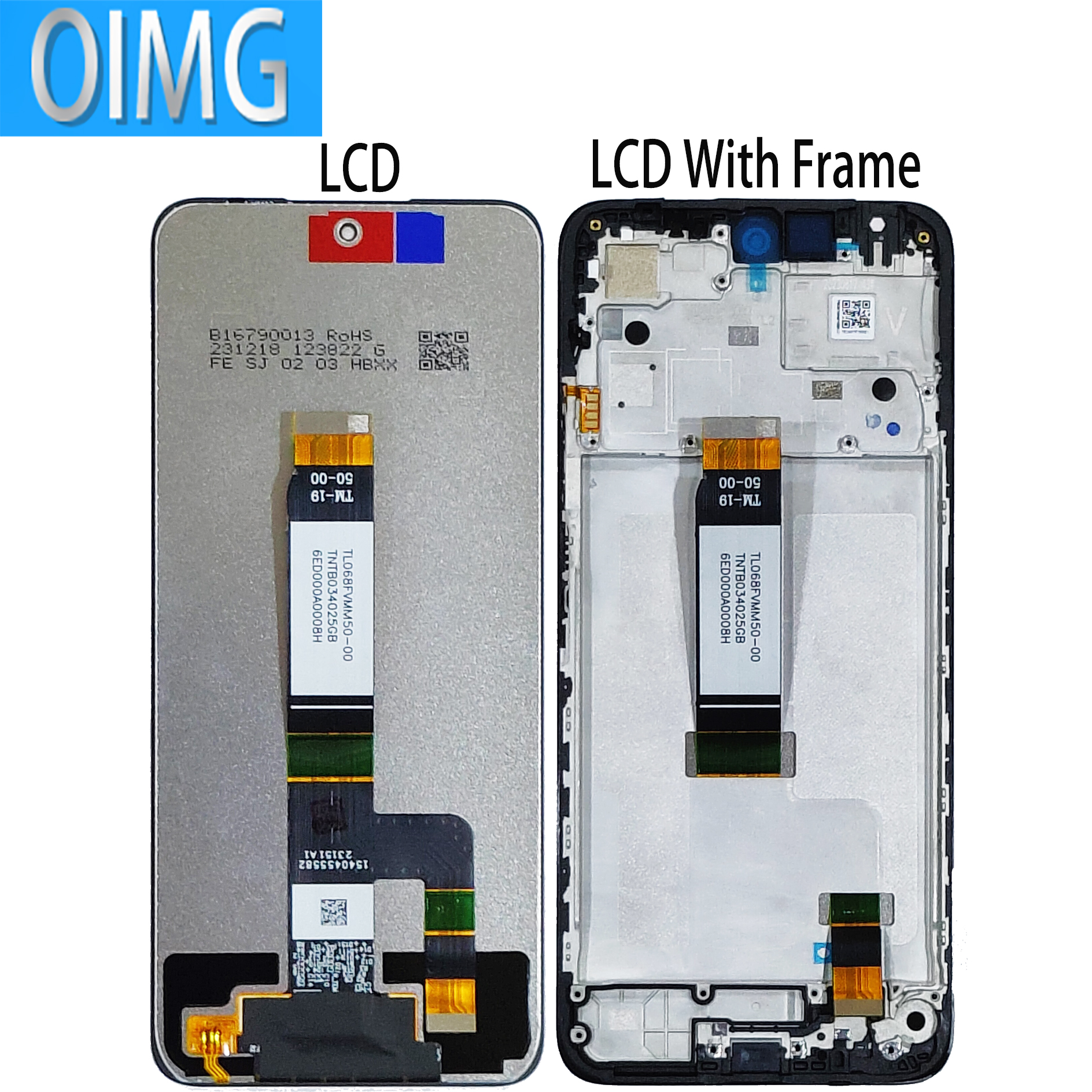 Pantalla LCD táctil con marco para móvil, piezas de repuesto para Panel Xiaomi Redmi 12, 23053RN02A, 23053RN02Y, 23053RN02I redmi12