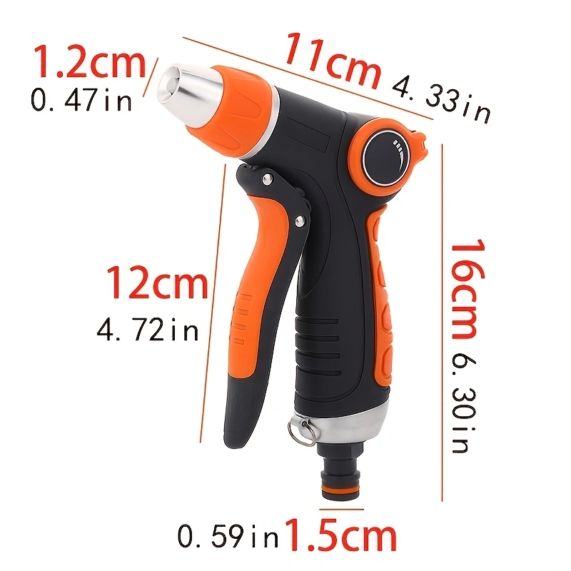 Slang Waterspuitpistool Verstelbaar Autowaspistool Tuin Spray Draagbaar Hogedrukpistool Sprinkler Nozzle Tuin Waterstraal