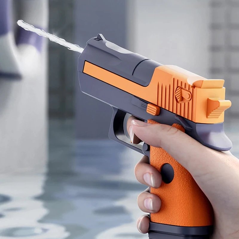Pistola de água de verão, águia do deserto, brinquedo não elétrico de alta pressão, faixa de 10 metros, cor retrô, brinquedos de praia para crianças, meninos e adultos