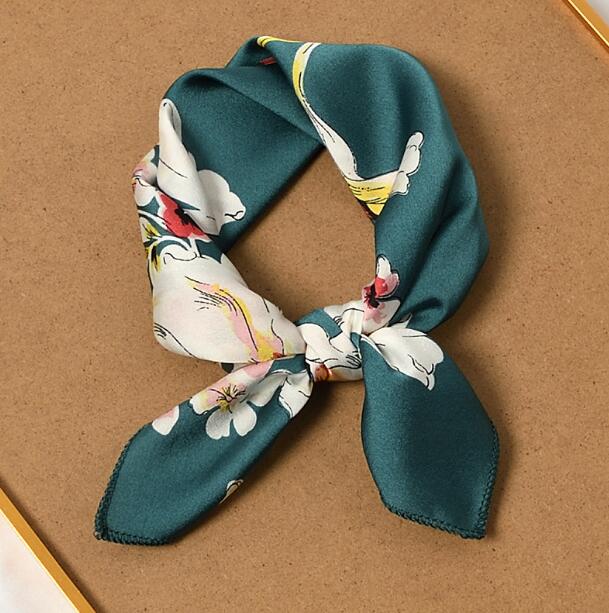 Bufandas versión coreana de 50x50cm, pañuelo pequeño, bolso con asa a la moda, cinta que combina con todo, decoración de azafata de aerolínea, bufanda, regalo de fiesta