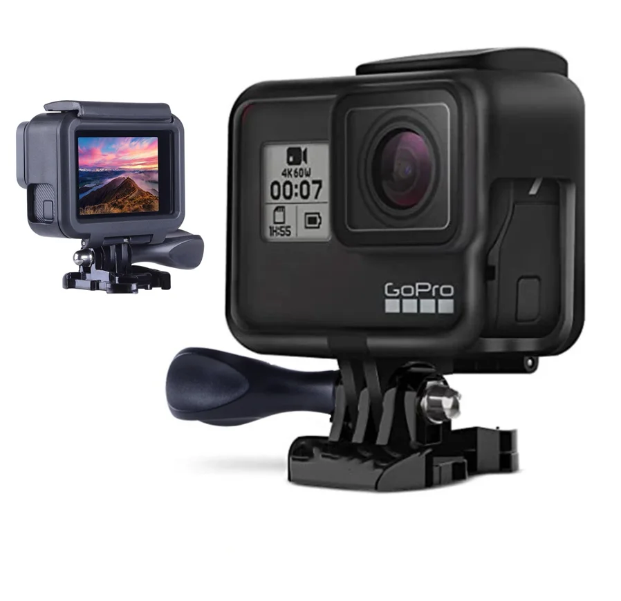 Für GoPro Zubehör GoPro Hero 7 6 5 Schutzrahmen Fall Camcorder Gehäuse Fall Für GoPro Hero 5 6 7 Schwarz Action Kamera