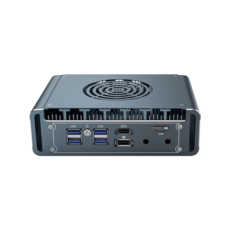 4x i226 2,5G LAN 12. Generation Intel N100 Firewall Router Aluminium mit Lüfter Celeron N5105 J4125 pfSense PVE Computer Firewall Mini PC