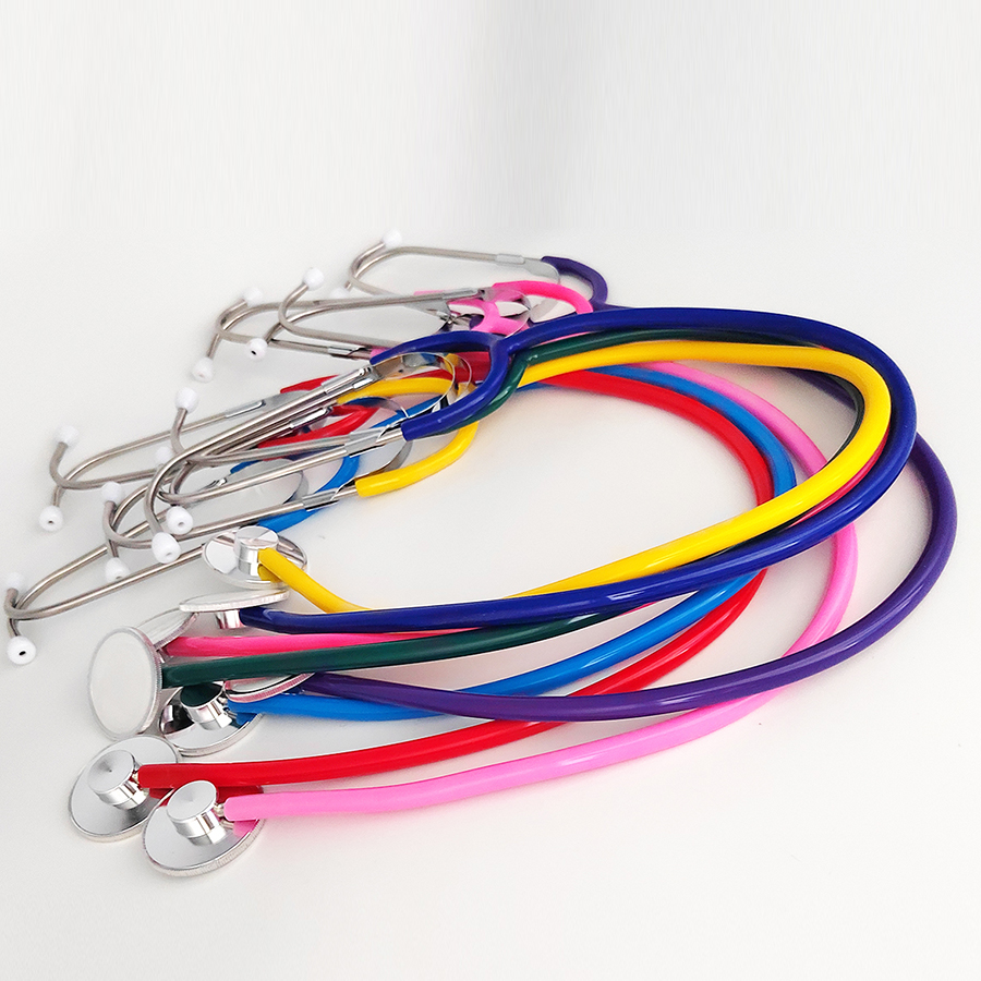 หูฟังแพทย์แบบพกพา Classic Single Head Medical Cardiology Doctor Professional Estetoscopio พยาบาลนักเรียนหูฟัง