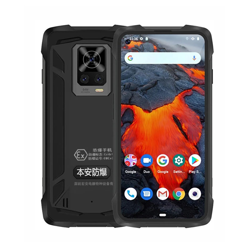 Explosion Proof RunGee Ex-H90 Rugged IP68 Zello PTT Waterproof C 8GB+256GB 108MP Triple Camera 6.36" FHD 5000mAh NFC Android 11