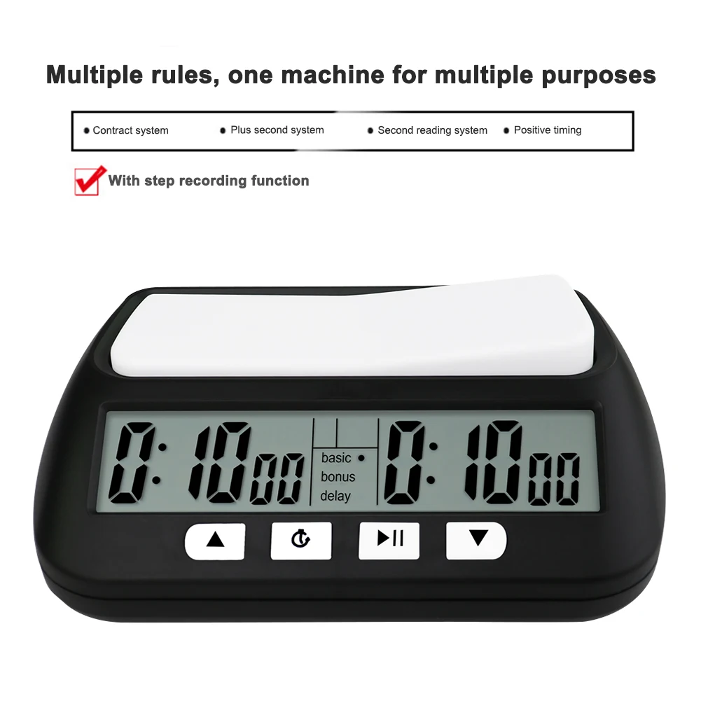 Professioneller Brettspiel-Timer, Count Up Down, Wettbewerb, Stundenzähler, Tischspiele, Schachuhr, digital, für internationales Schach