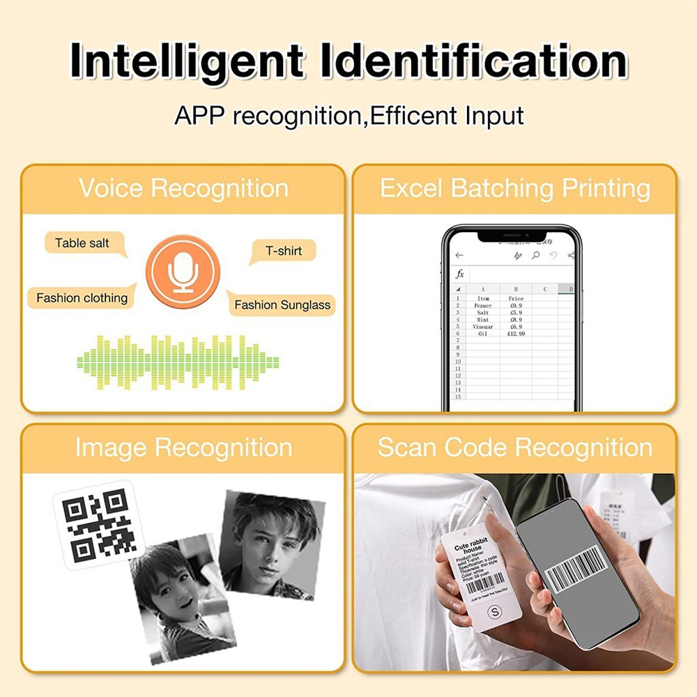 Niimbot D110 Mini Thermal Printer Portable Adhesive Label Printer Multifunctional Cute Stickers Labeller For Children DIY Gift