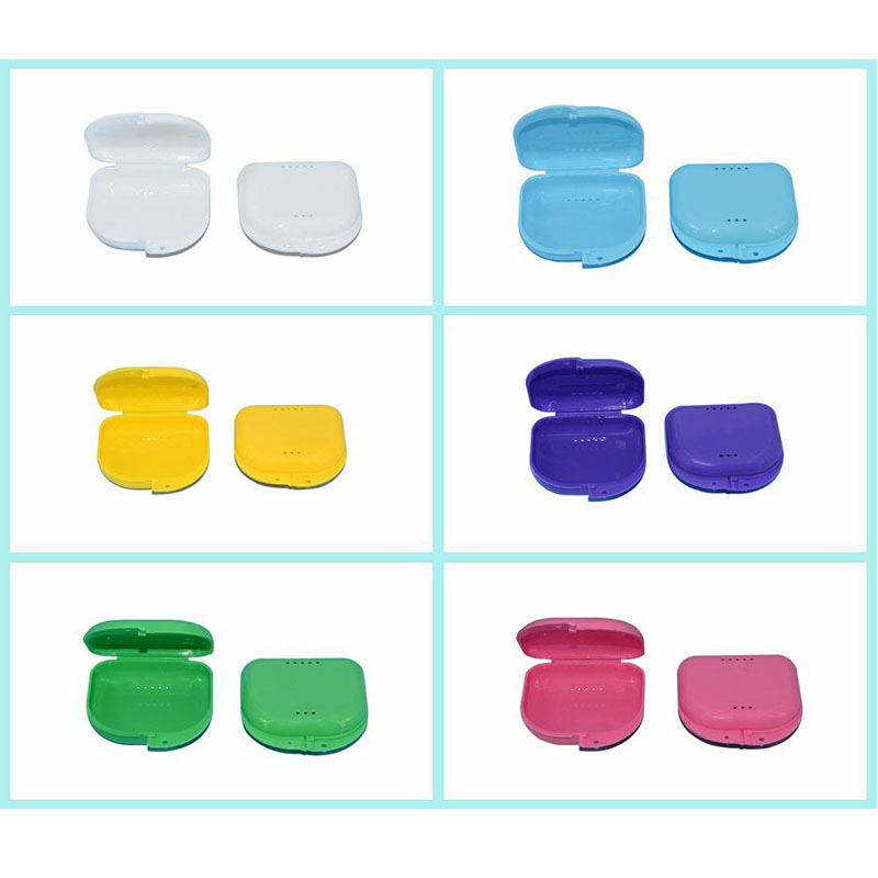 Kunstgebit Opbergdoos Tandheelkundige Retainer Orthodontische Mondbeschermer Container Plastic Mondhygiëne Benodigdheden Lade Tandheelkundige Apparaat Case
