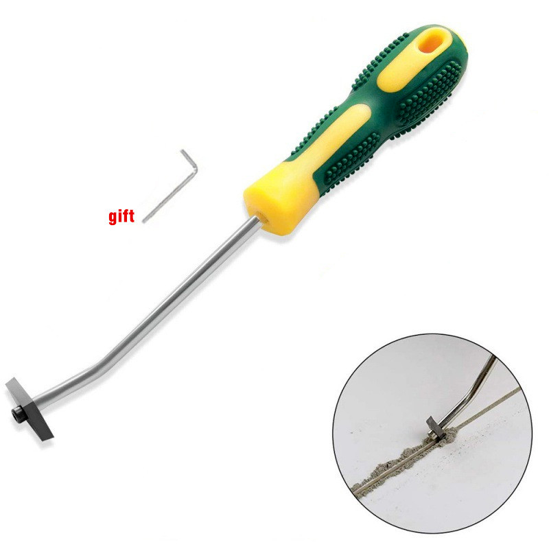 Removedor de rejunte de azulejo cerâmico substituível, aço de tungstênio, limpador de lacunas, broca para piso, parede, costura, cimento, ferramenta manual de limpeza