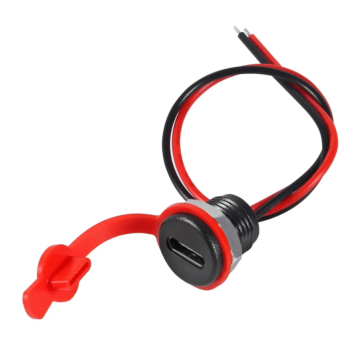 8/16 Uds tipo C hembra 2 pines tipo C conector hembra conector impermeable puerto de carga hembra 3A USB-C enchufe del cargador