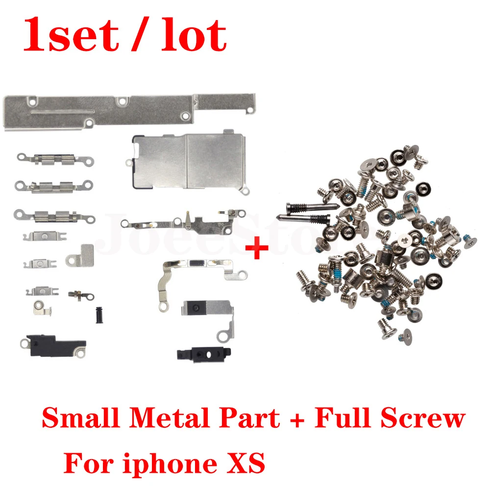 Full Set Small Metal Inner Holder Accessories For iPhone X XS XR 11 Pro Max 6 6S 7 8 Plus Bracket Shield Plate With Full Screws