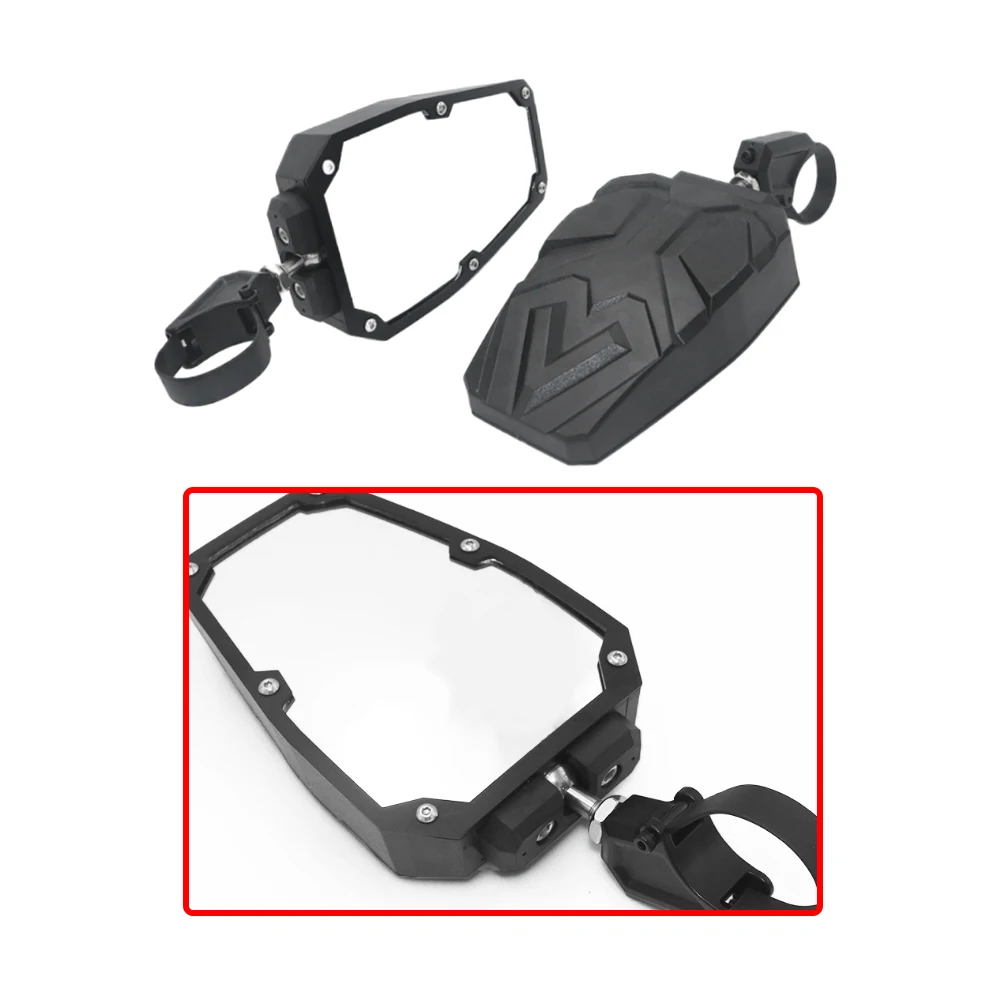 UTV 1.5 "2" กระจกด้านหลังสําหรับ Polaris RZR Ranger Can-Am Maverick X3 Commander Defender Honda Pioneer 1000