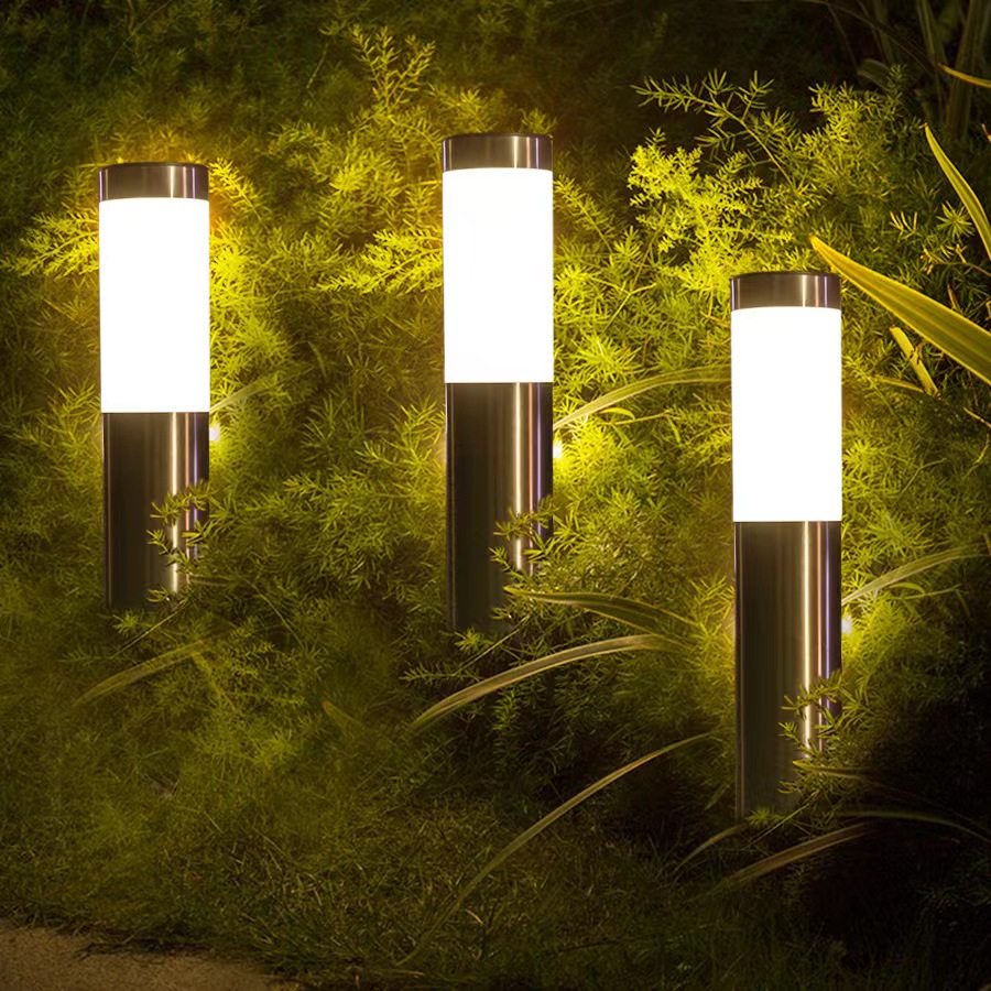 Luzes de caminho solar à prova d'água, passarela atualizada, paisagem, entrada externa, luzes liga/desliga automáticas para quintal, gramado, pátio