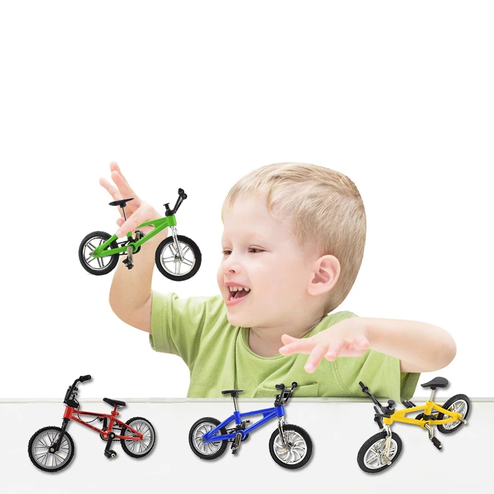 Alloy Mini BMX Bicycle for Kids, Modelo de bicicleta portátil, Montagem Gadgets, Presente Retro