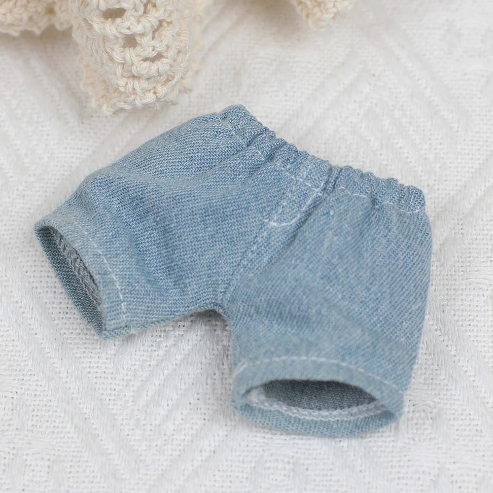 Para ropa de Labubu, accesorios de atuendo, Mini muñeca de 17cm, sudadera de ídolo Labubu II, Sudadera con capucha con batido de corazón, conjunto de pantalones vaqueros, ropa