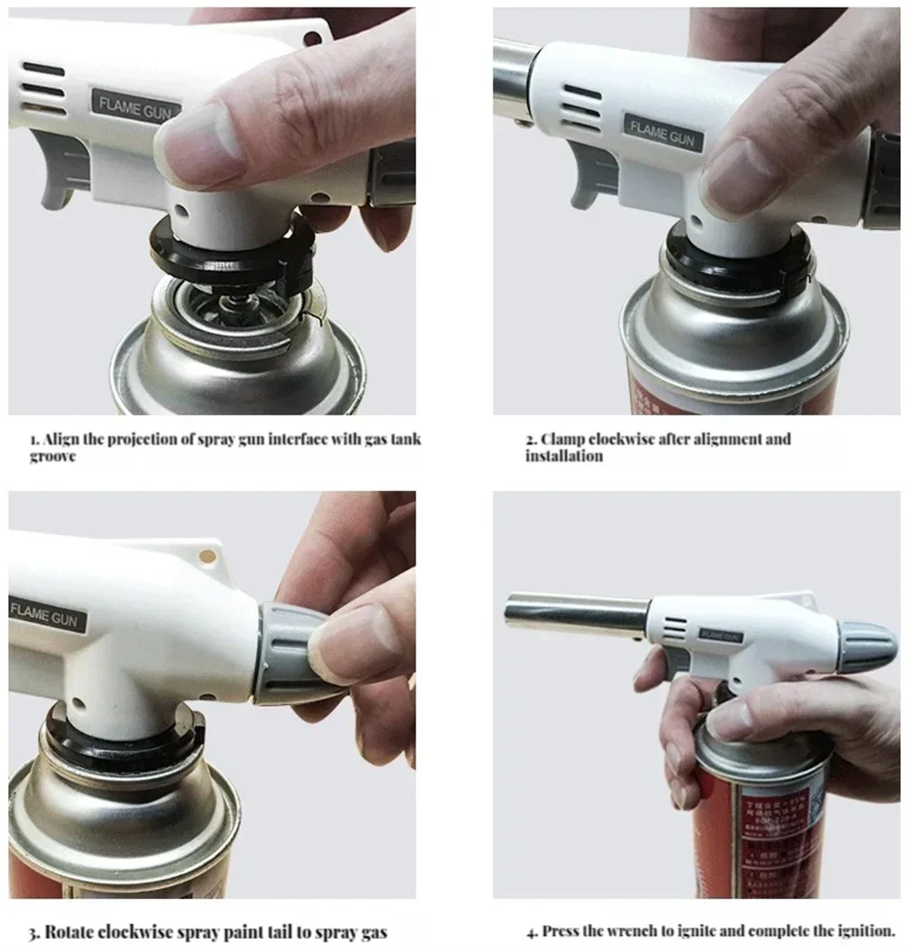 การ์ด Burner บาร์บีคิวกลางแจ้งห้องครัวเบเกอรี่ igniter ปืนเปลวไฟเซรามิค Core สเปรย์ปืนไฟฉายเชื่อมขนาดเล็ก