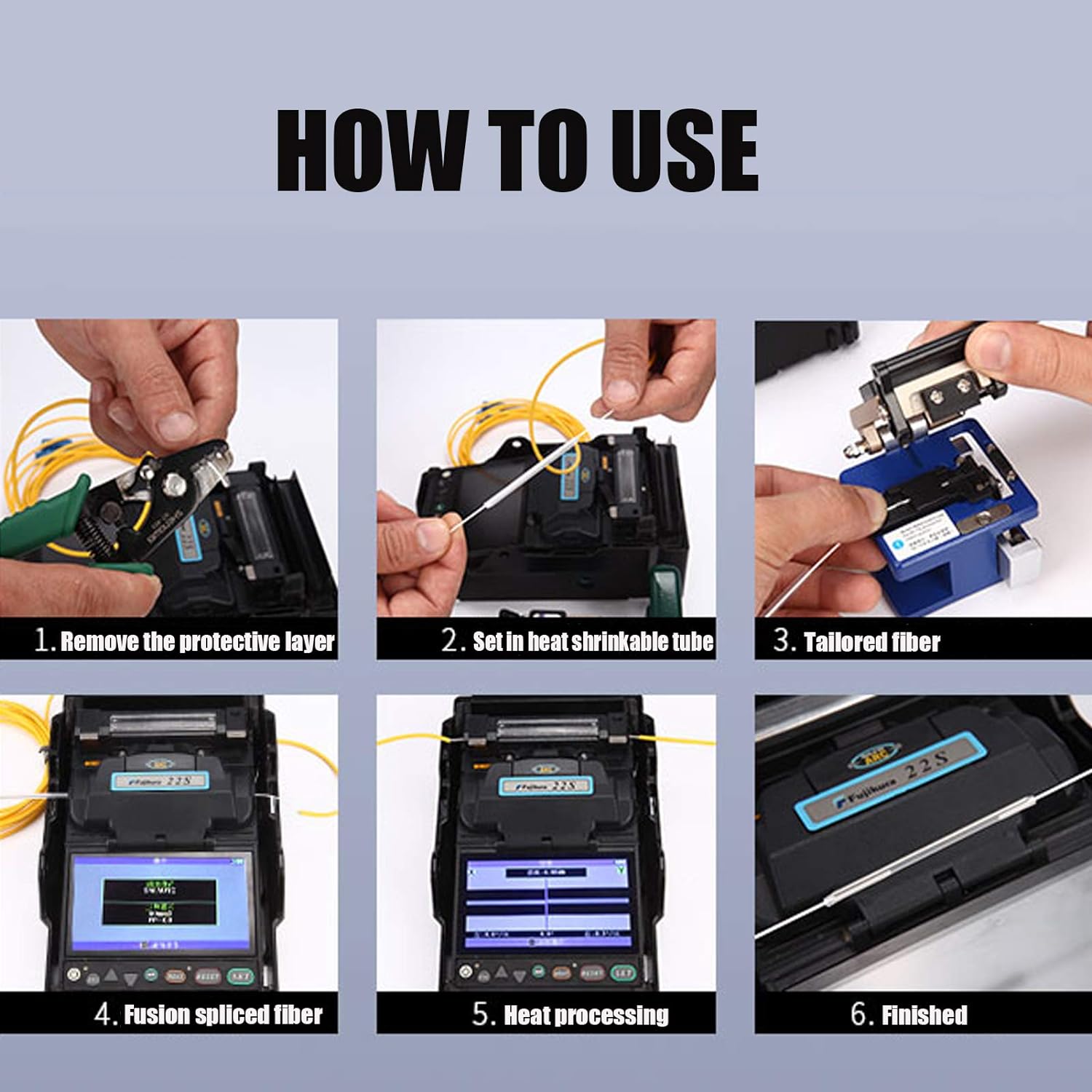 ZoeRax Schrumpfschlauch Glasfaserkabel 60 mm Durchmesser Fusion Splice Schutzhülle Schrumpfschlauch Glasfaser Hot Melt