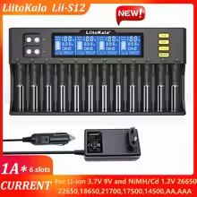 Liitokala Lii-S12 Lii-PD4 Lii-PD2 NiMH LiFePO4 리튬 이온 3.7V 1.2V 26650 14500 26700 18350 AA AAA 용 스마트 18650 배터리 충전기