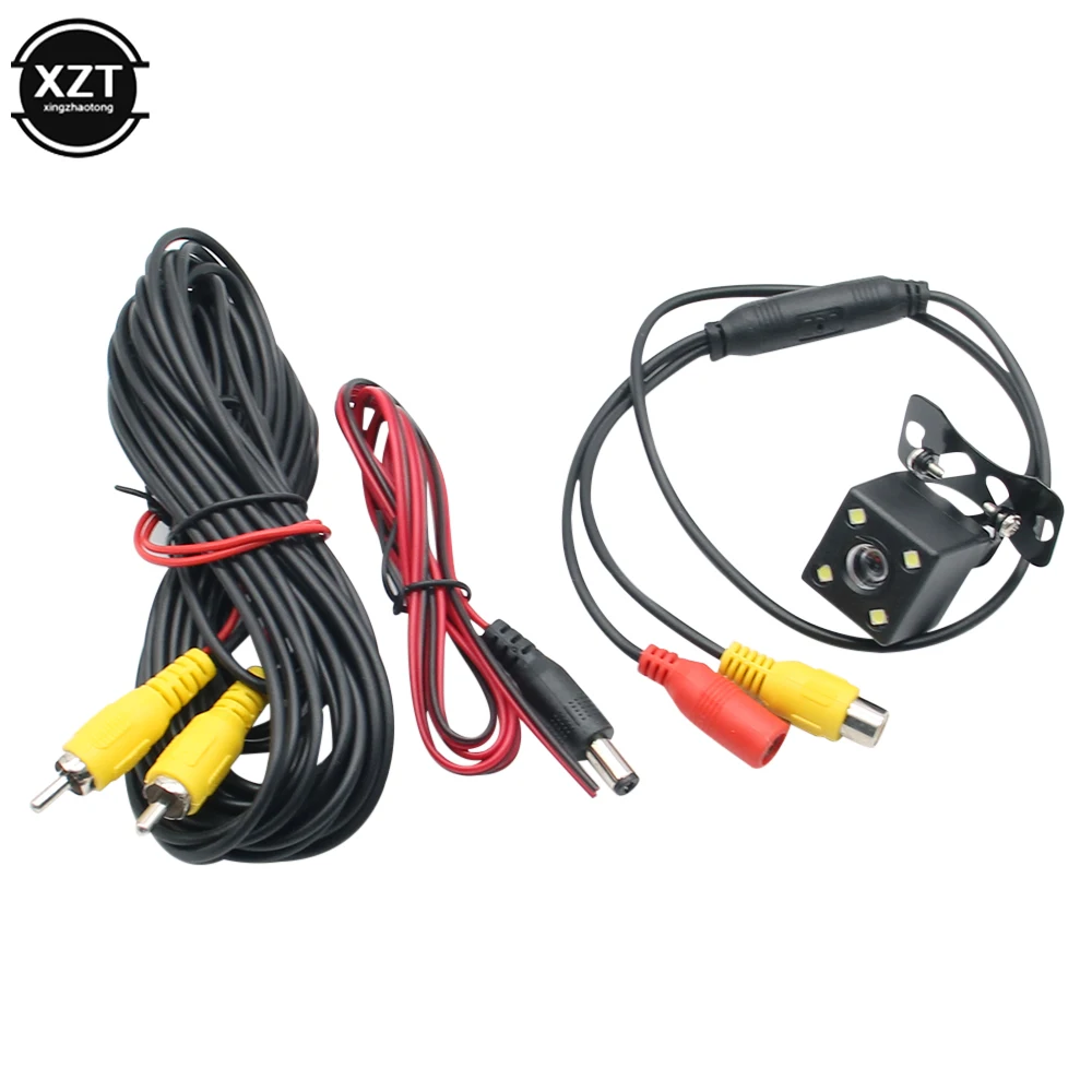 Mới Góc Rộng HD Camera Chiếu Hậu Ô Tô Phía Sau Video Xe Máy Ảnh Hỗ Camera 12 LED Nhìn Đêm Bãi Đỗ Xe camera