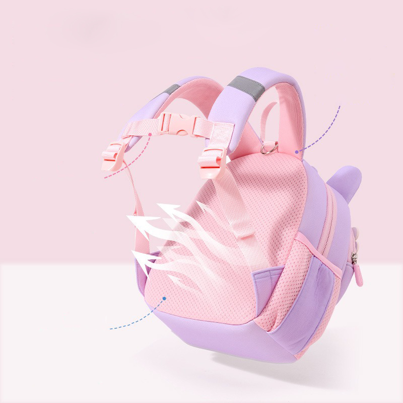 소녀를위한 유아 배낭 3-5 세 만화 핑크 토끼 학교 가방 유치원 어린이 Kawaii 가방 Mochila Infantil Escolar