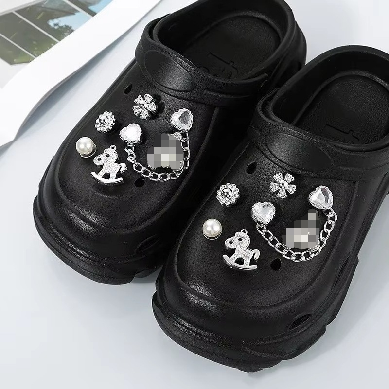 Amuletos de zapatos para bricolaje, hebilla de zapato de cristal de diamante de colores, decoración para accesorios de colgantes de zapatos, regalo de fiesta para niños, decoraciones para zapatos