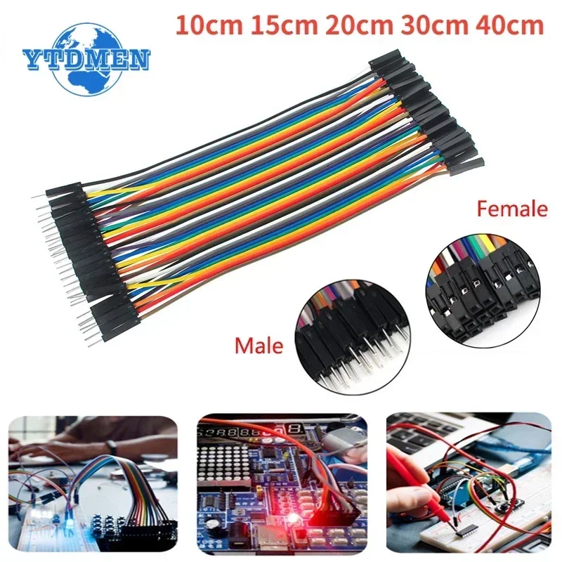 120pcs/40pin Dupont Wire 10/15/20/30/40cm Male To Male+Female To Male + Female To Female Jumper Wire Dupont Cable for Arduino