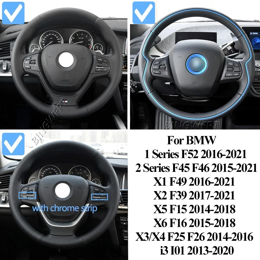 Interruptor de botão de controle de cruzeiro no volante adequado para BMW 1 2 X1 X2 X3 X4 X5 X6 Série F52 F45 F46 F49 F39 F25 F26 F15 F16