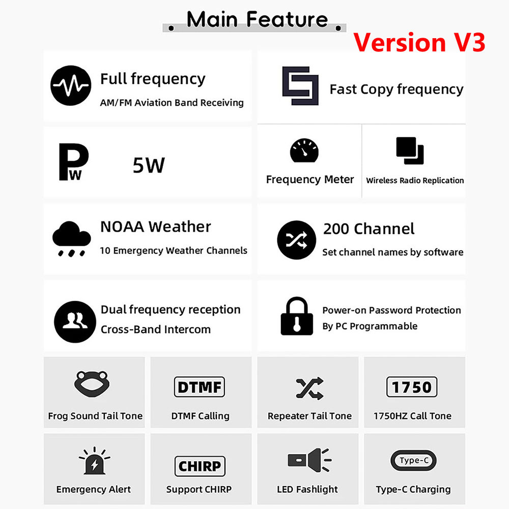Quansheng UV K5 (8) Walkie Talkie Am Fm Two Way Radio Commutator Station Ham Wireless Set Long Range Receiver Quansheng UV-K6