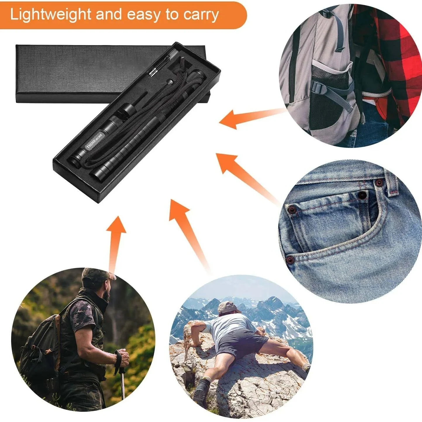 Kit de herramientas de palo corto para pesca, bolígrafo táctico, autodefensa, exterior, equipo de Camping, rescate, naturaleza, caminata, caza de brújula, nuevo