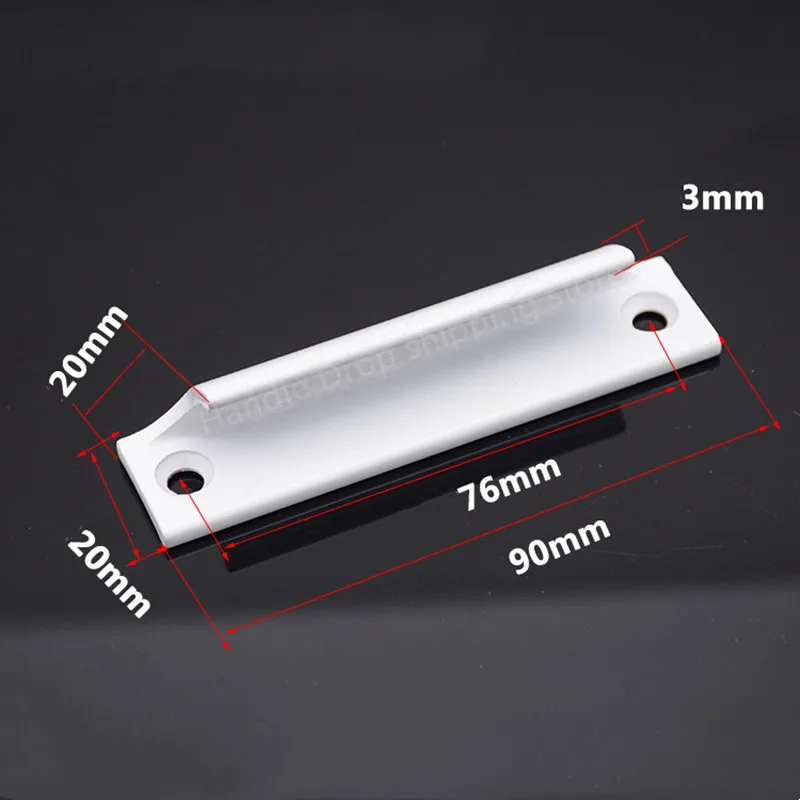 New Aluminum Alloy Door Handle Push-pull Balcony Gate Window Pulls Knob Furniture High Quality