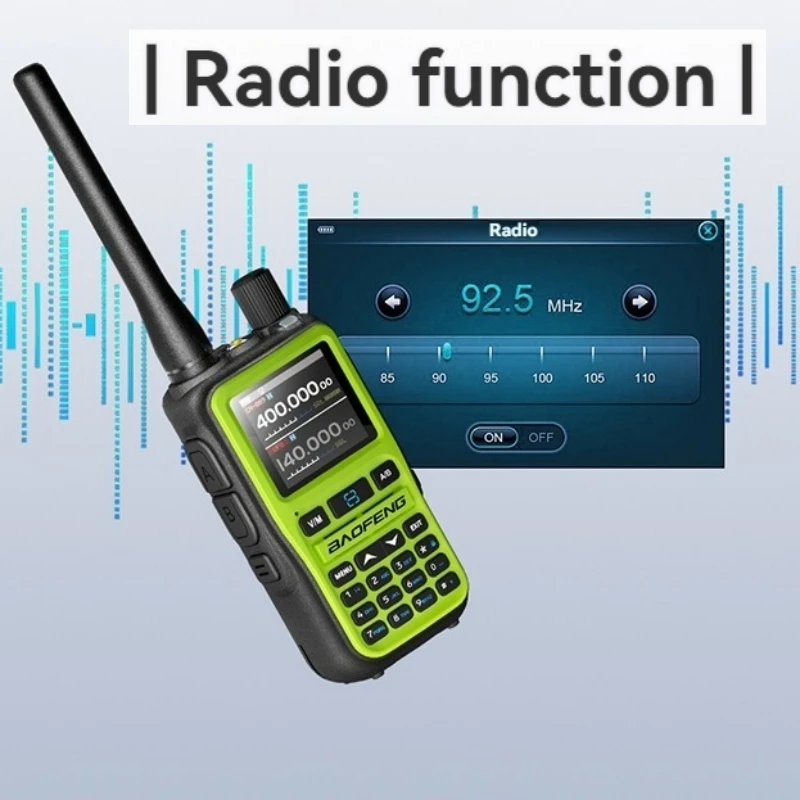 Baofeng UV 5R Mini Walkie Talkie Bluetooth Frecuencia de programación Hopping Tipo-C Jack Múltiples Colores PTT Dual Camping Ham Radios