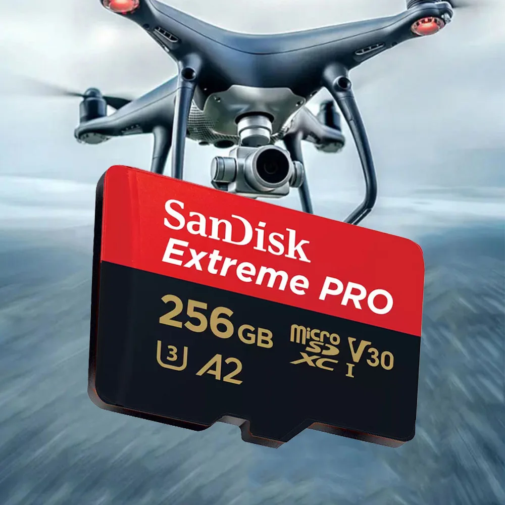 SanDisk Extreme PRO microSD 256GB UHS-I Memory Card 512GB microSD Card 64GB TF Card 200MB/s Class10 U3 V30 A2 cartao de memoria