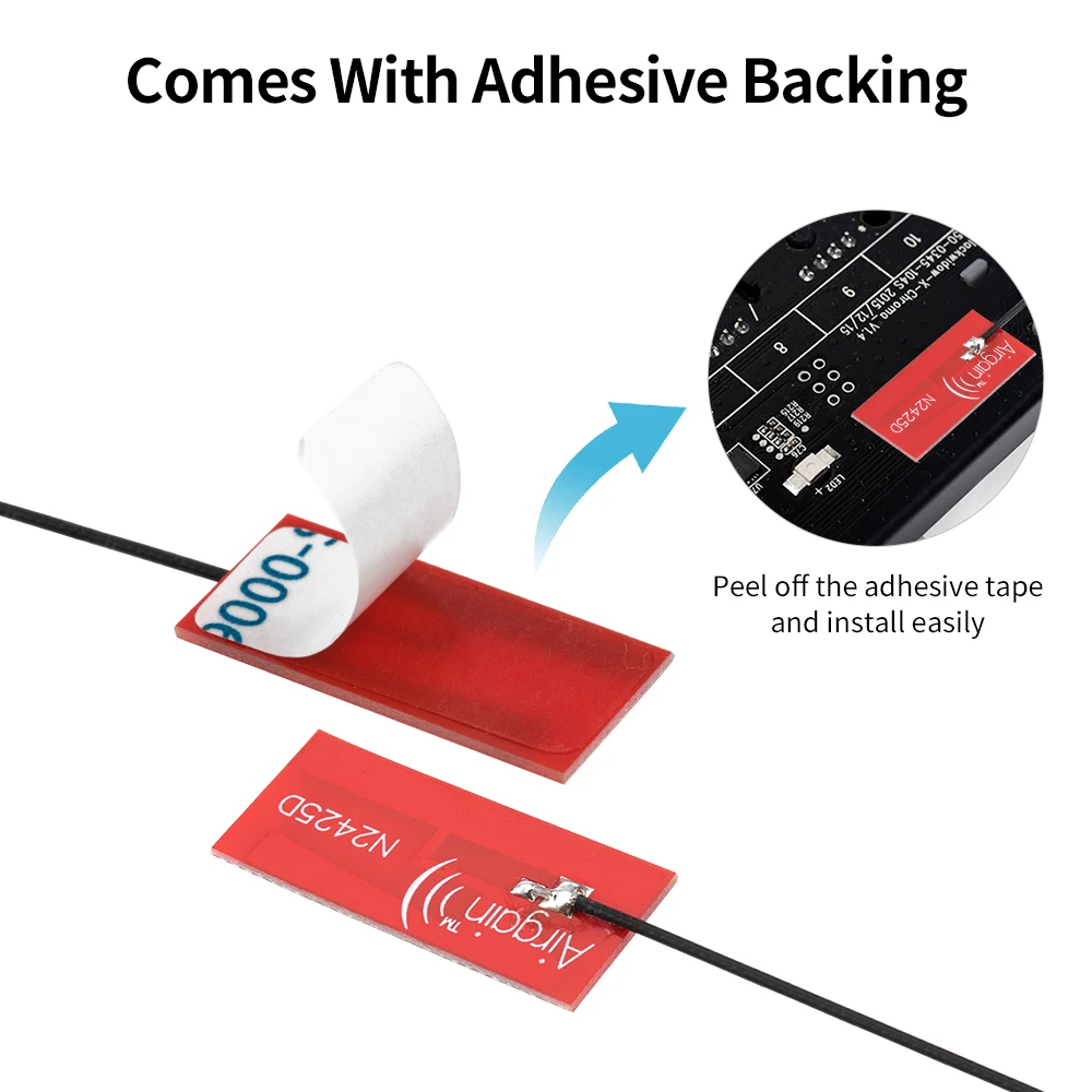 2 pz Antenna Wifi 2.4G 5.8G Dual Band FPC Built-in Scheda Morbida Wifi Bluetooth PCB Patch Guadagno Antenna 15 cm Cavo Adattatore