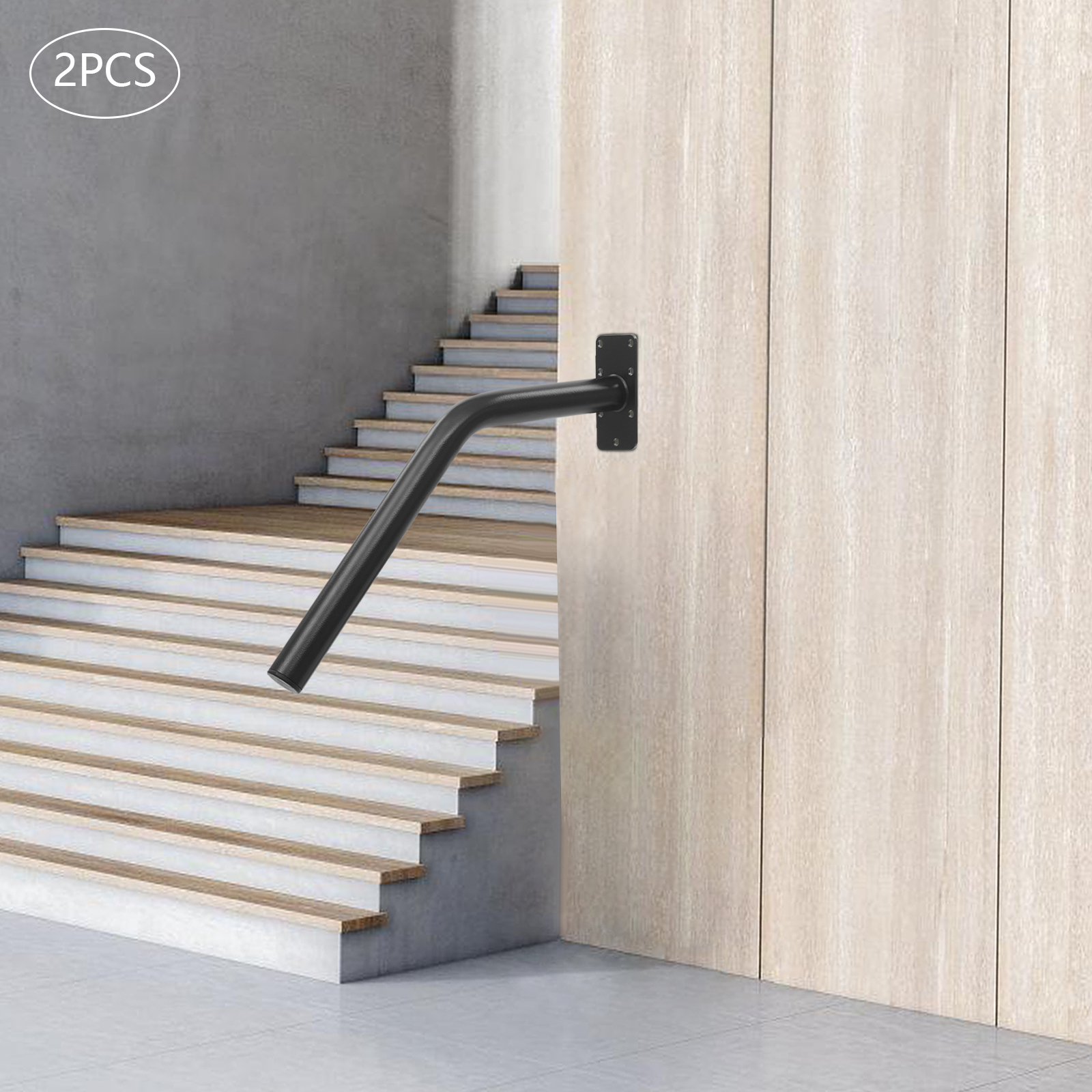 2 Stück Treppenhandläufe, korrosionsbeständige Treppenhandläufe, einfach zu verwendende Handläufe für Treppen/Terraces im Innen- und Außenbereich