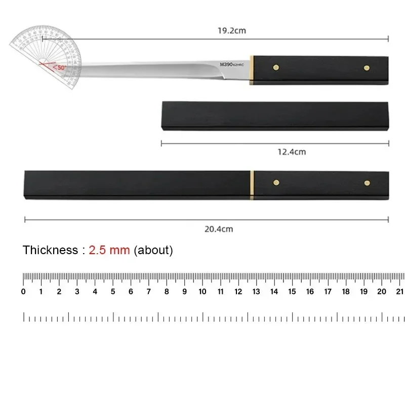 Coltello da cucina ad alta durezza Coltello da frutta tascabile portatile affilato Coltello per disossare con fodero per cucinare