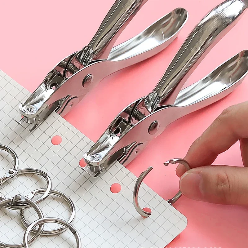 3/6MM Punching Machine รอบหลุมกระดาษเครื่องเขียนหลวมหนังสือเอกสาร Binding Punching น่ารักคู่มือและ Handcrafted