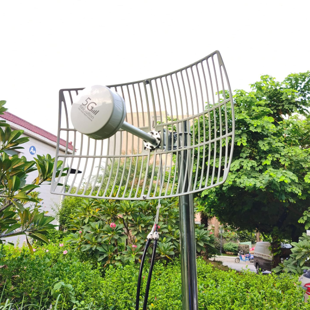 MIMO-Antenne für den Außenbereich für 5G/4G/3G/2G, 600–6000 MHz, 2 x 30 dBi High Gain, externes Langstreckenvorschub, für STC Zain Mobily (einschließlich MwSt.)