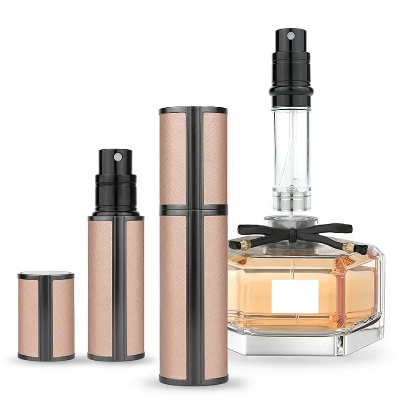 5ML Portable Compact Leather Perfume Bottle Multipurpose Sprayer Refillable Empty Perfume Atomizer for Travel Spray Bottle 1PC