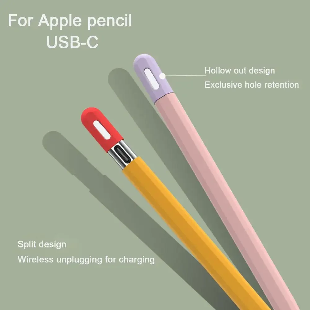 Funda de silicona para Apple Pencil 3 USB-C, funda protectora para iPad, lápiz táctil, soporte de agarre, funda para lápiz óptico portátil