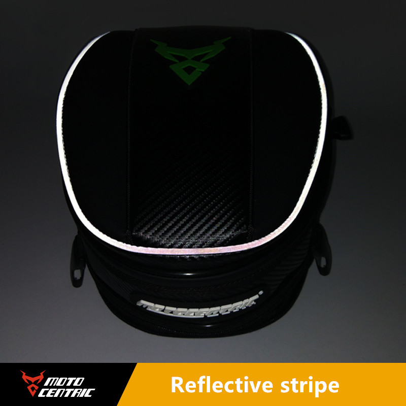 Saco multifuncional de tanque de motocicleta Motocross Tail Bag, Sacos de capacete com ímã, óleo combustível, fibra de carbono