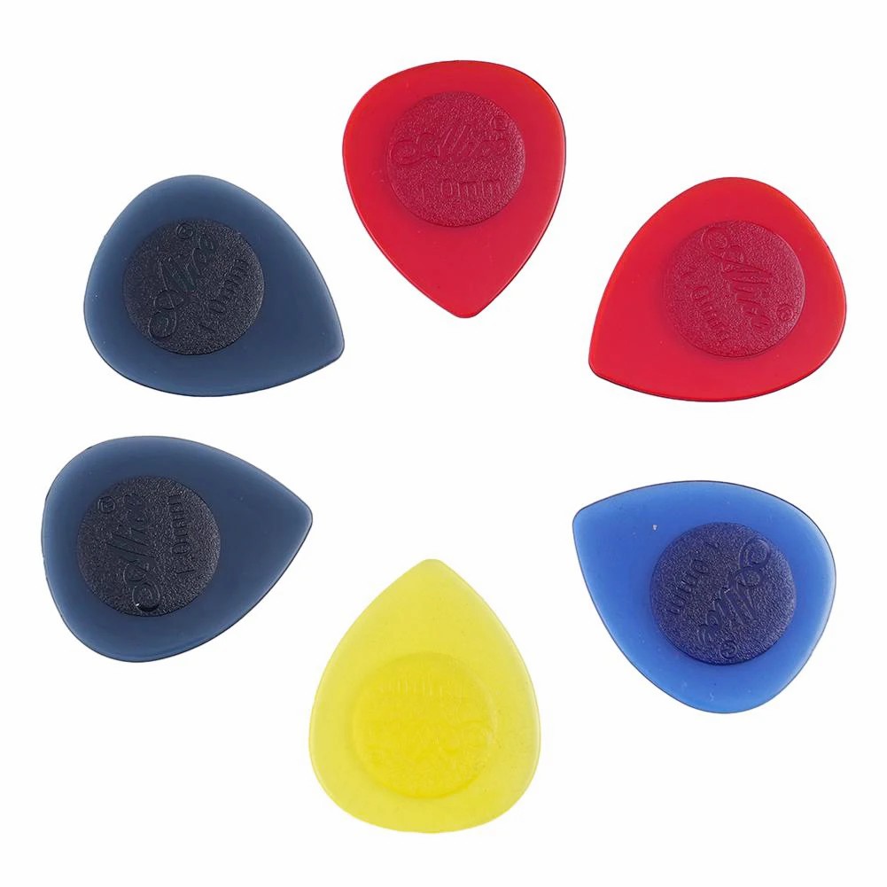 6 sztuk Alice Stubby kostki do gitary akustyczna elektryczna gitara basowa plektron Mediator 1/2/3mm grubość szybkie wybieranie akcesoria gitarowe