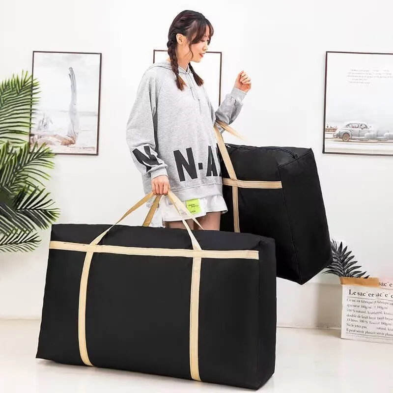 Bolsa de viaje Bolsa de lona extra grande Bolsa de viaje ligera de gran tamaño resistente al agua Bolsa móvil no tejida
