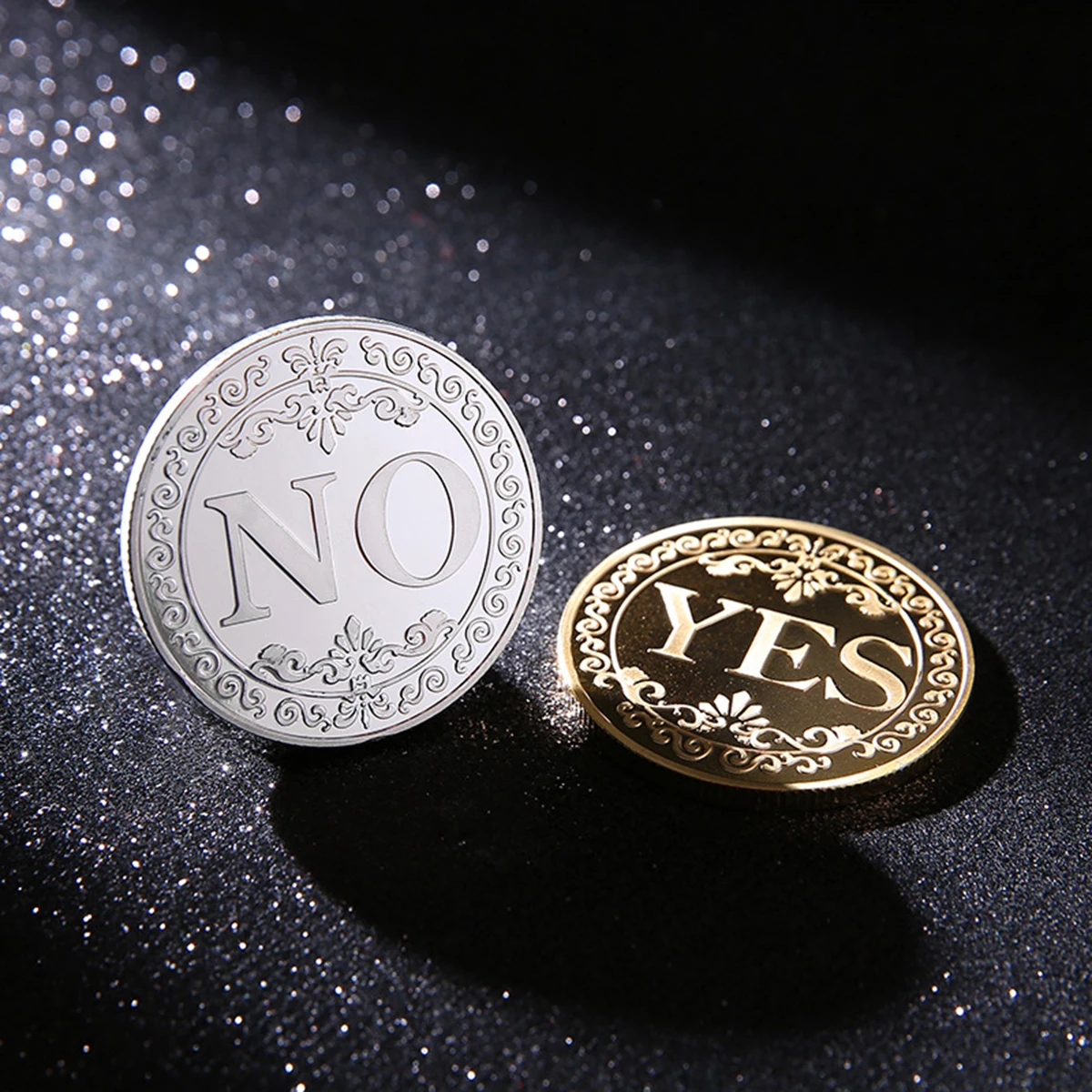 1PC Bronzo Sì o non Moneta commemorativa Souvenir Gioco non valuta Prop Decisione Monete Collezione Decorazione Artigianato