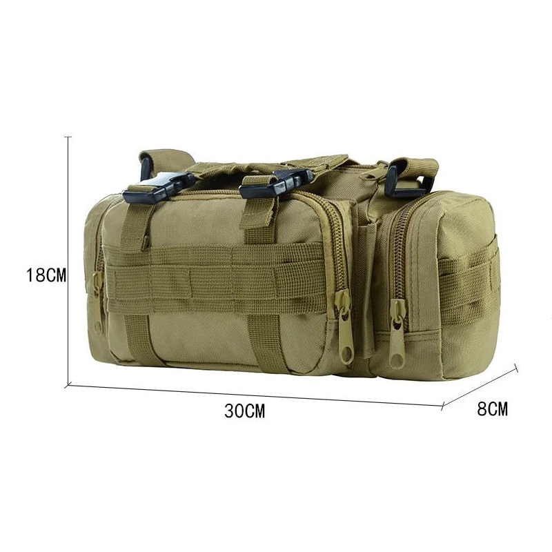 고품질 야외 전술 배낭 허리 팩 허리 가방 Mochilas Molle 캠핑 하이킹 주머니 3P 가슴 가방