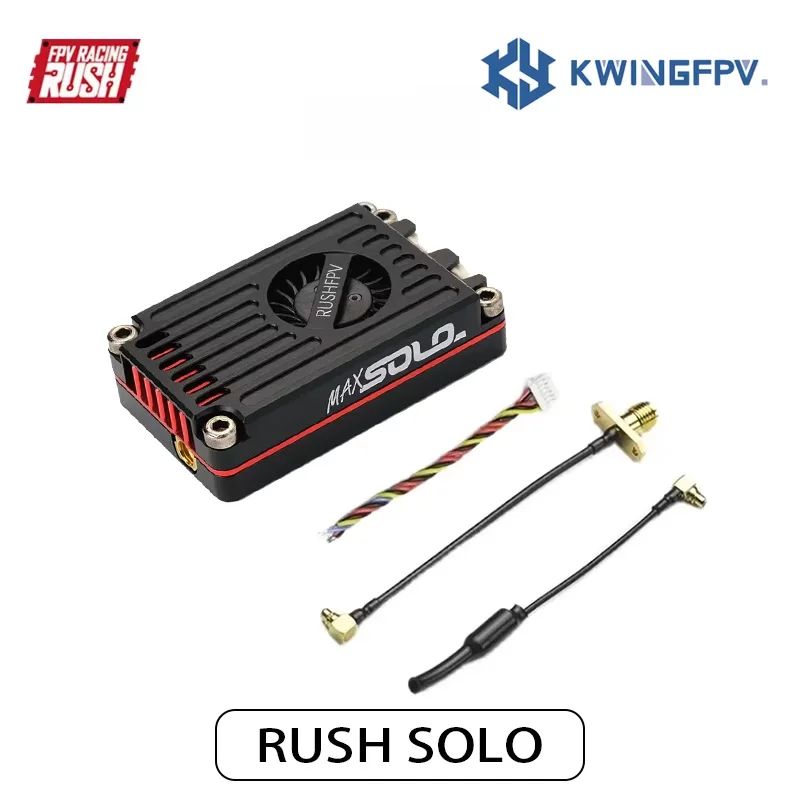 RUSH MAX SOLO 5.8GHz 2.5W VTX 5.8G 内蔵冷却ファン Cherry Foxeer アンテナ RUSHFPV FPV フリースタイル長距離レーシングドローン用