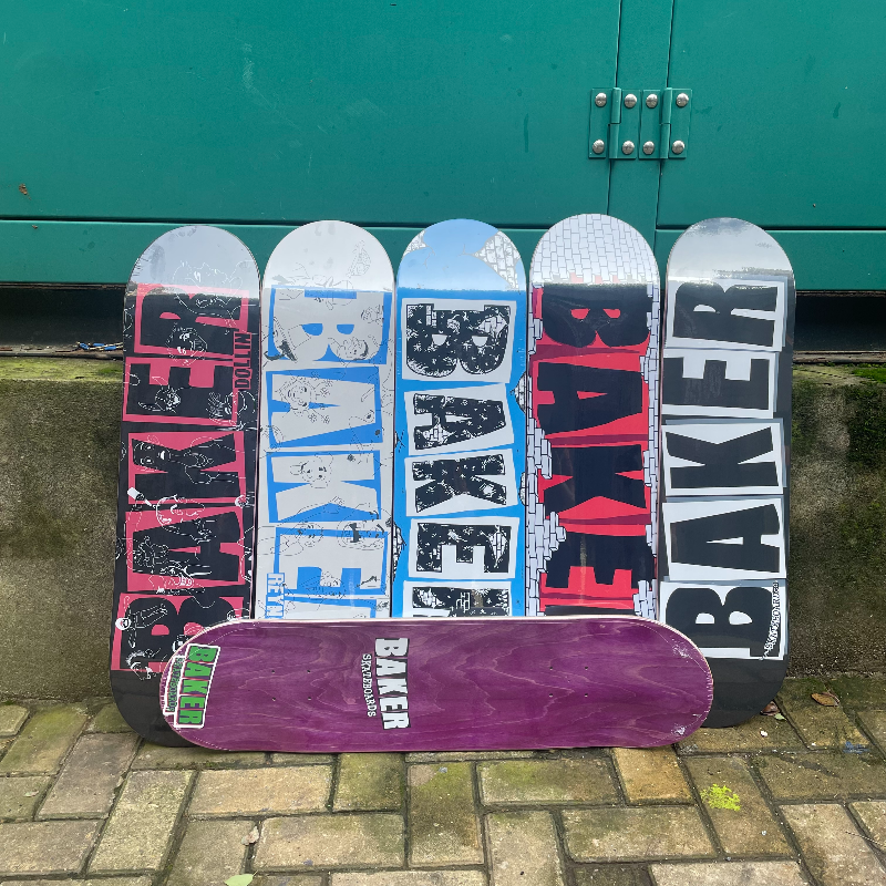 Baker skateboard parts  deck pro 100% canada maple 7 ply double rocker 7.75/8.0/8.25/8.5 inch size add griptape