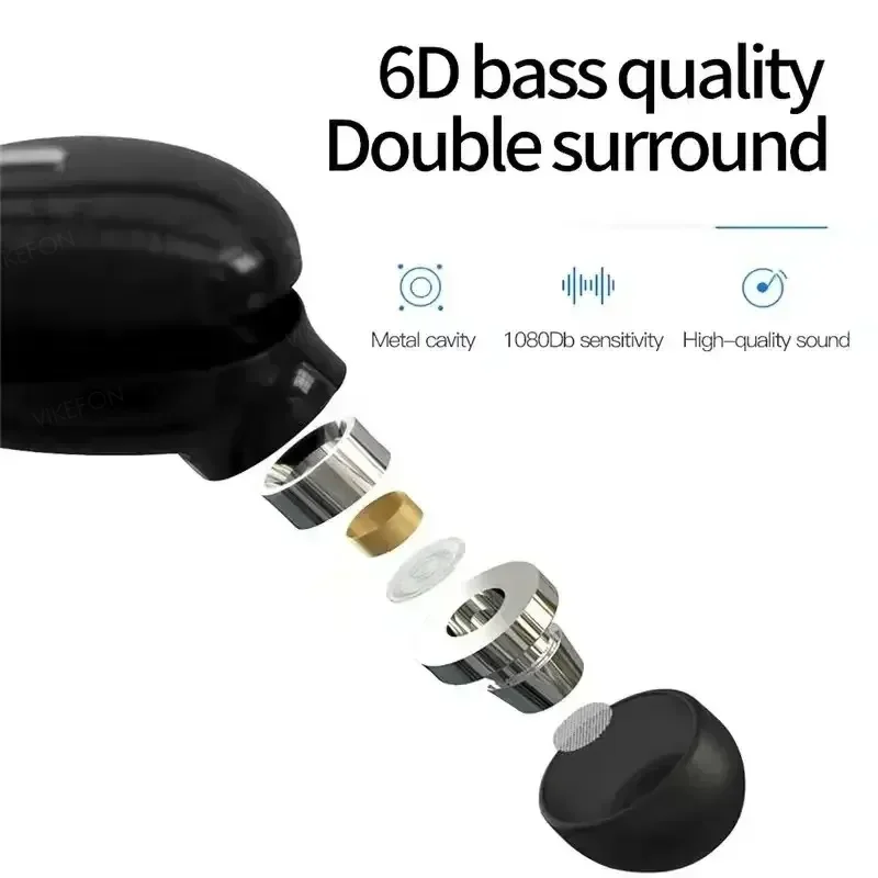 X9 fone de ouvido sem fio bluetooth 5.0 com microfone único fone de ouvido esportivo para xiaomi huawei fones de ouvido de som estéreo