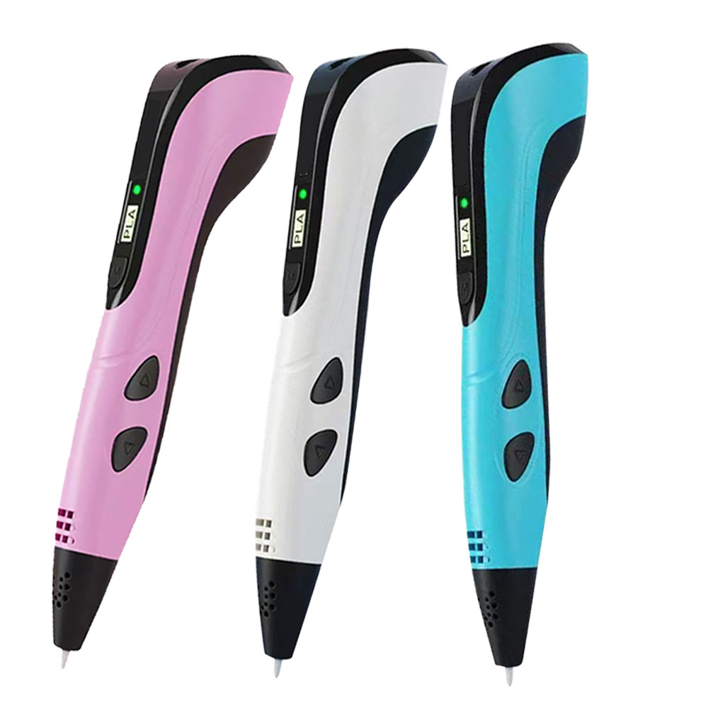 2025 ใหม่ 3D การพิมพ์ปากกา 3D ปากกาสําหรับเด็กพร้อมอะแดปเตอร์ไฟ 200M PLA Filament กระเป๋าเดินทางวันเกิดคริสต์มาสของขวัญเด็ก